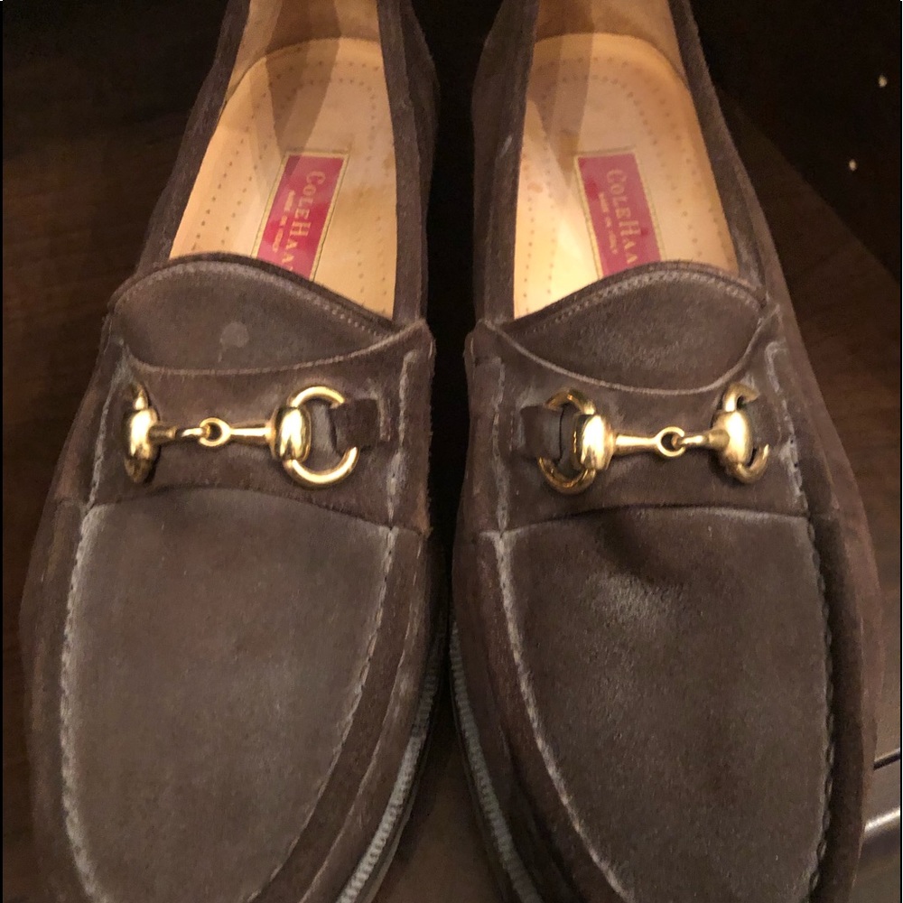 Cole Hahn Brown Suede loafers